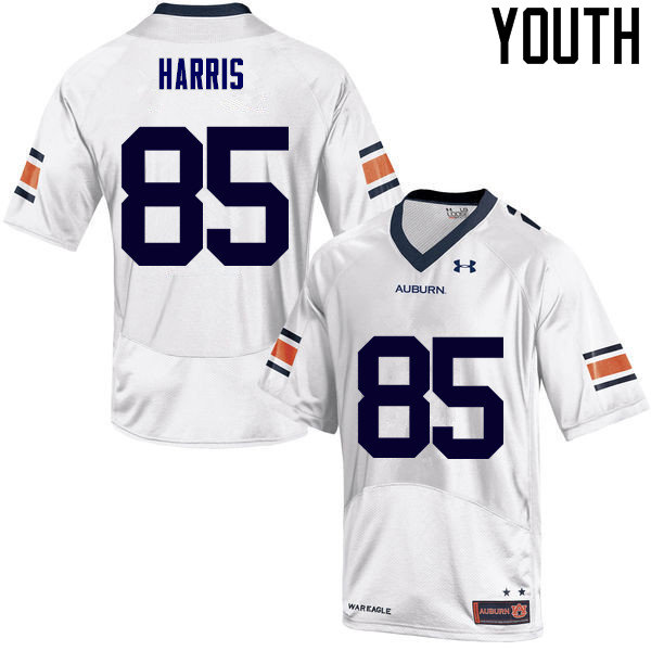 Youth Auburn Tigers #85 Jalen Harris College Football Jerseys Sale-White - Click Image to Close